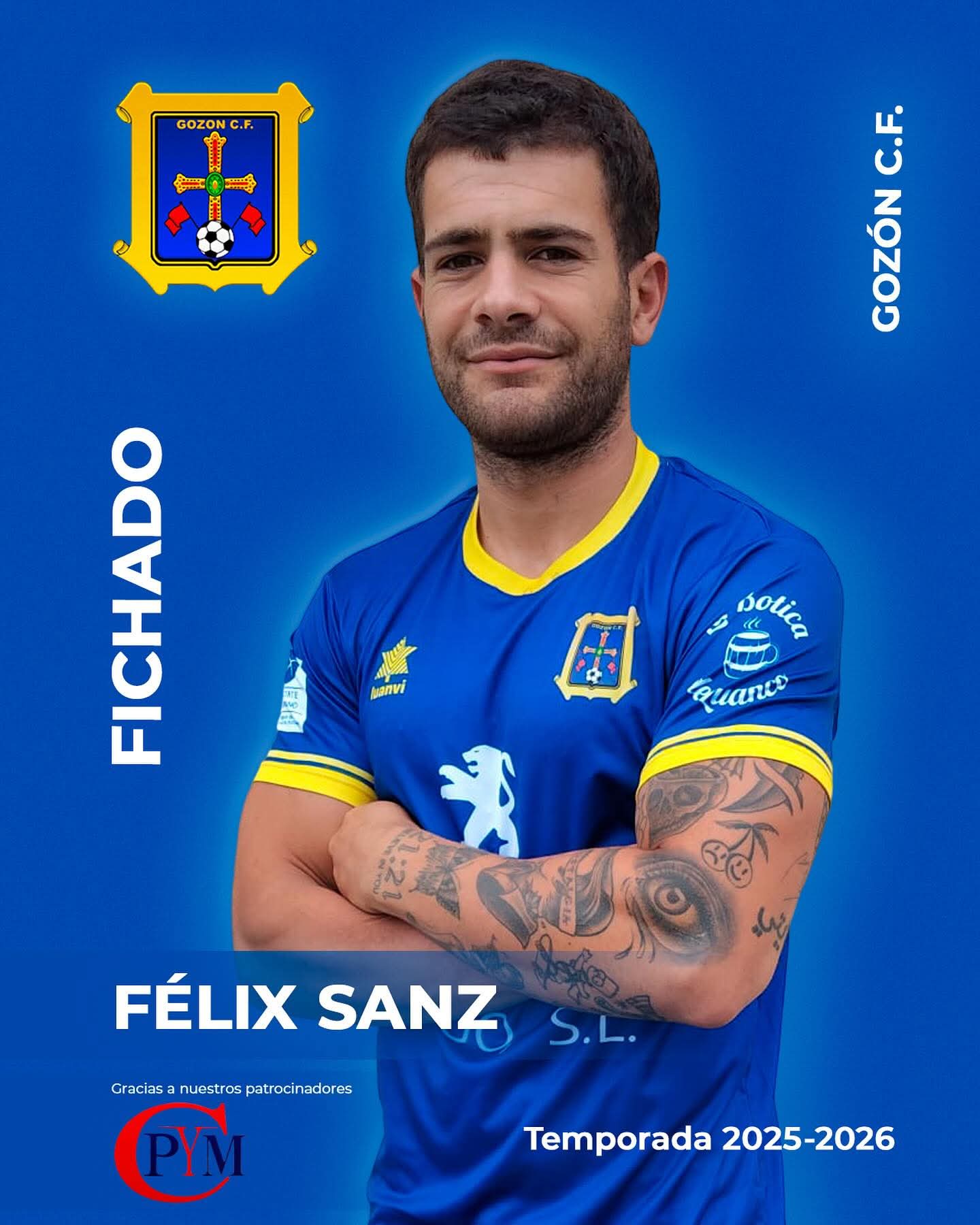 FÉLIX SANZ DESCUELGA LAS BOTAS Y JUGARÁ EN EL GOZÓN C.F.