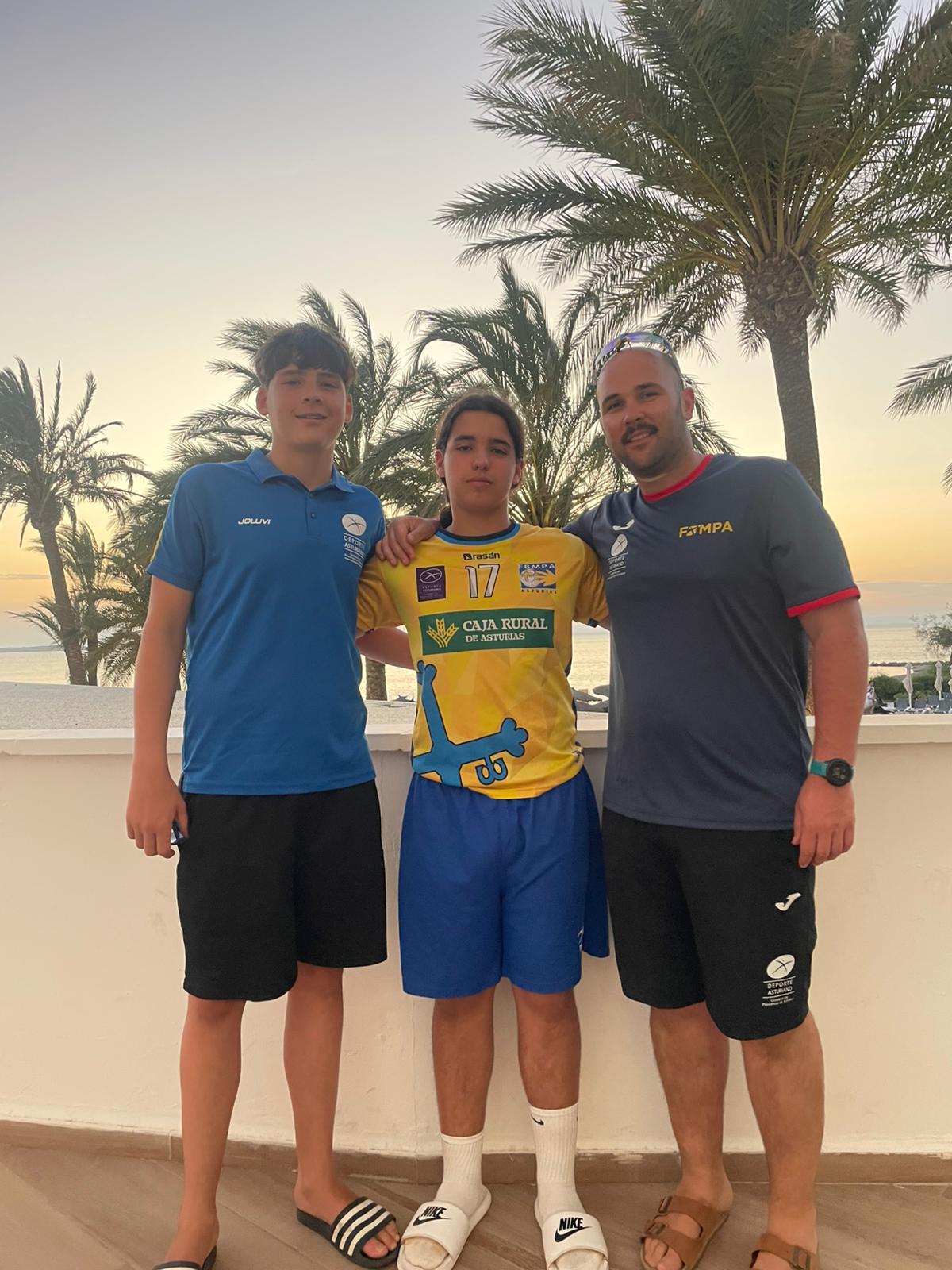 COKE , LEO Y ARÁN REGRESAN DE SU PARTICIPACIÓN EN EL CAMPEONATO DE SELECCIONES, CELEBRADO EN MURCIA